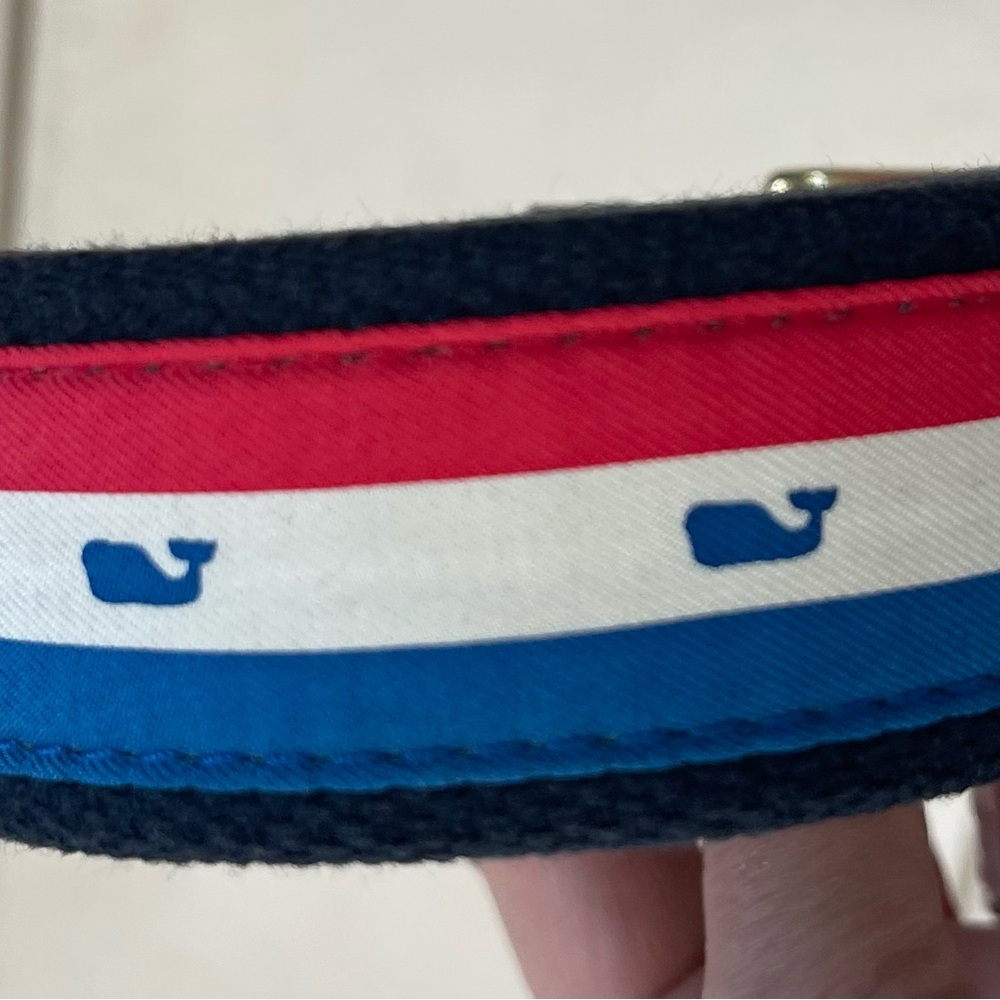 Vineyard Vines Navy and Brown Belt
